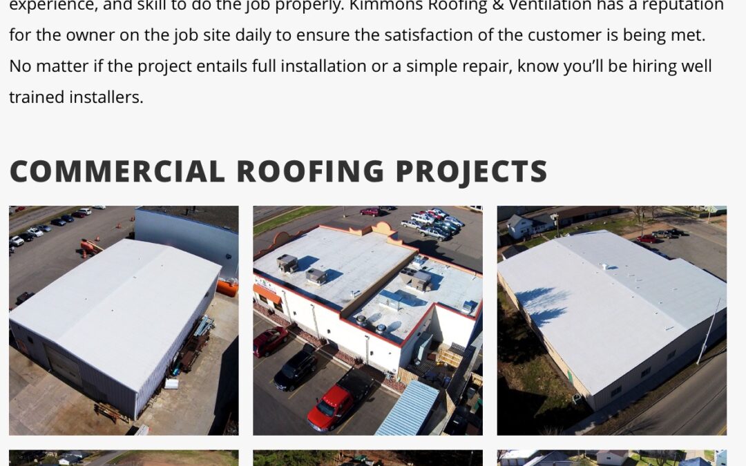 Kimmons Roofing’s Quality Workmanship