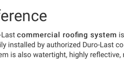 Why Duro-Last is the best flat roofing material.