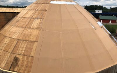 Lincoln County Salt Dome – Installing a Duro-Last Flat Roofing System